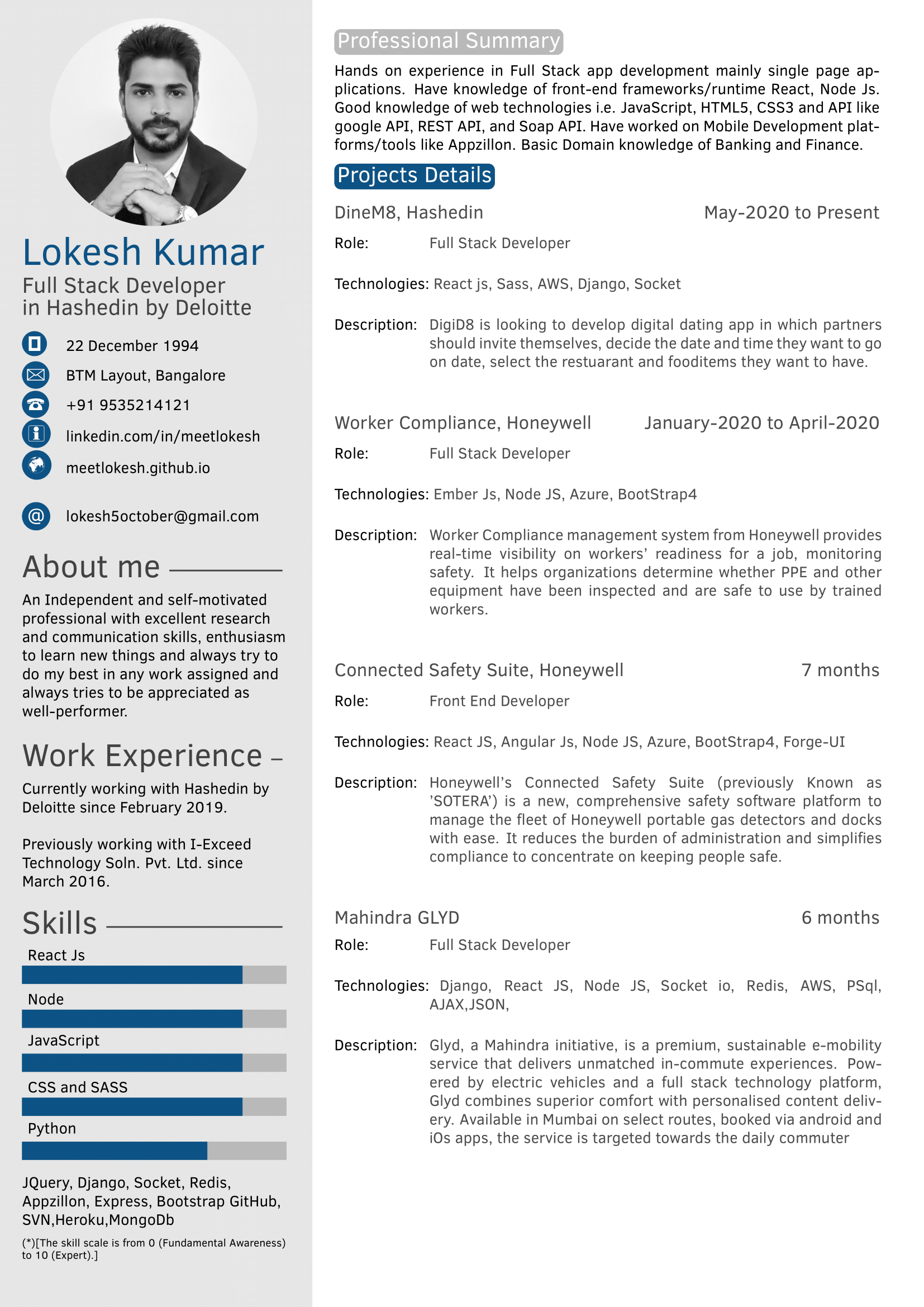 Resume Page 1